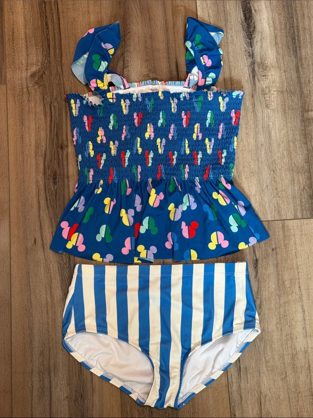 Girls size 10, Disney, Hannah Anderson  Mickey Mouse Blue Tankini Set